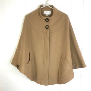 Helene Berman London Camal/Tan Cashmere Blend Cap/Coat SZ S